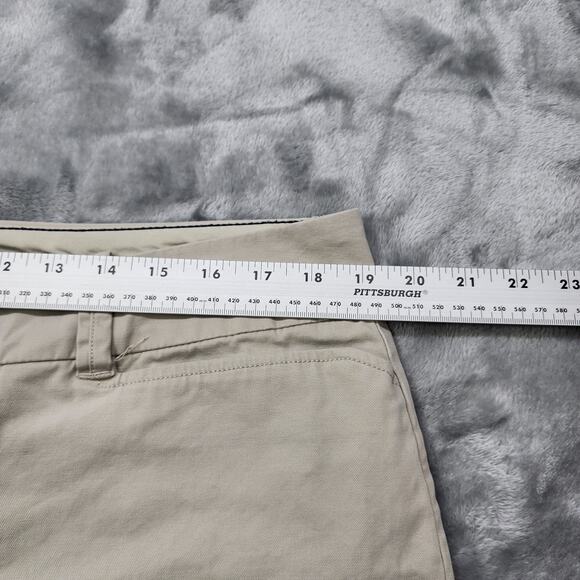 Eddie Bauer Pants Womens 16 Beige Blakely Wide Leg Chino Stretch Cotton Casual - Picture 10 of 14